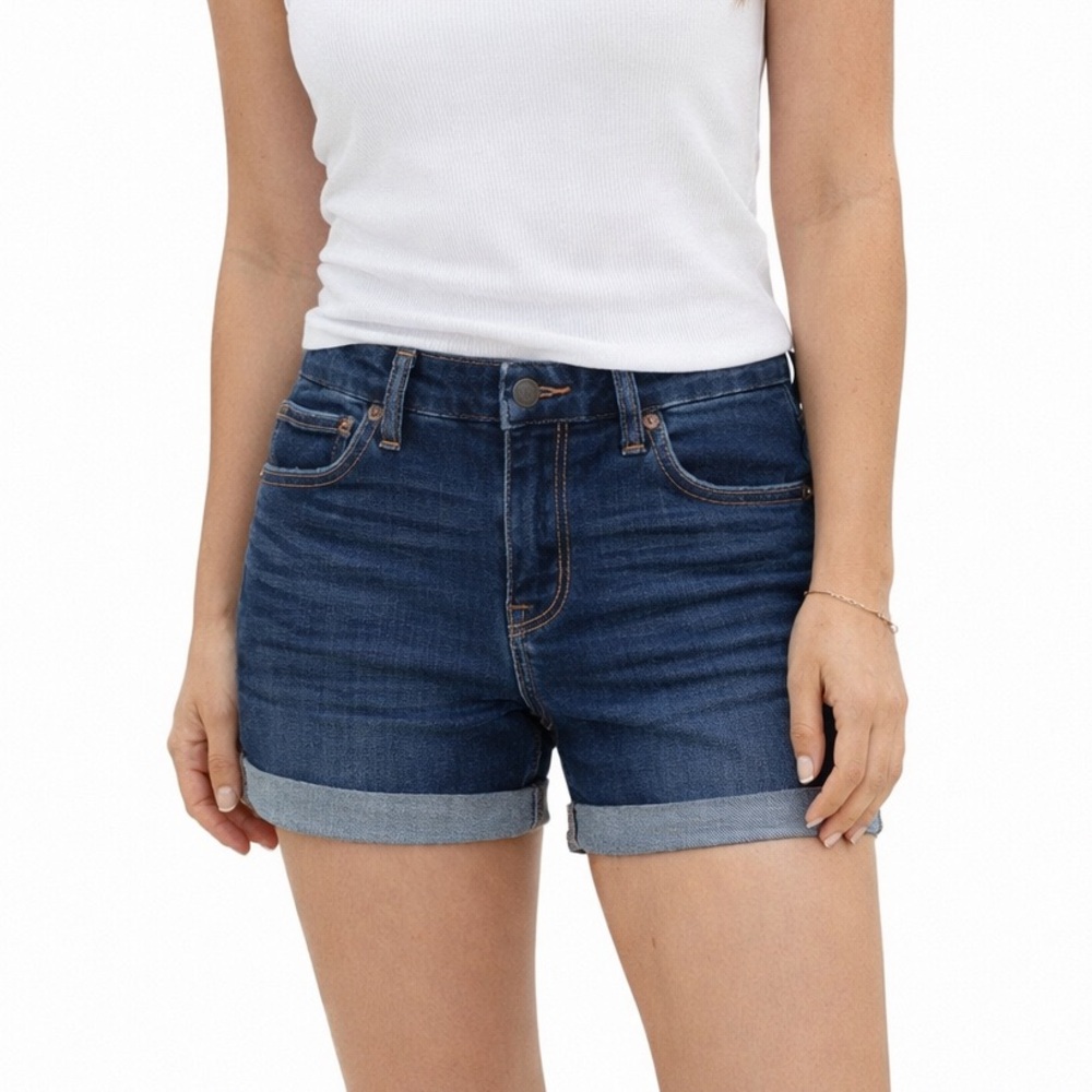 AE Curvy Low-Rise Denim Midi Short NWT